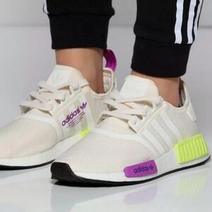adidas Originals NMD_R1 Chalk White Solar Yellow Men's Sneakers N2964